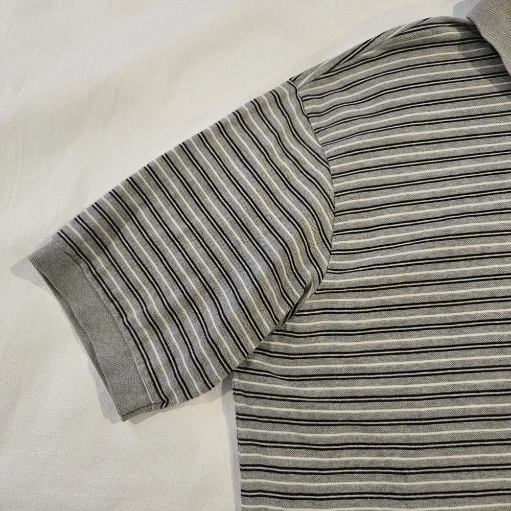 Polo Ralph Lauren Black‎ Gray White Stripes 2XL XXL